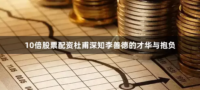 10倍股票配资杜甫深知李善德的才华与抱负